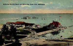Mckinley Bathing Beach - MIlwaukee, Wisconsin WI Postcard