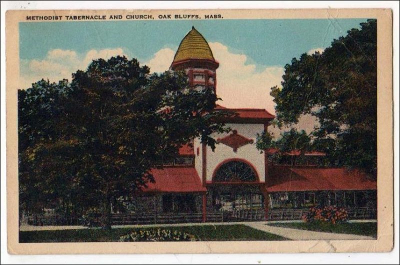 MA - Oak Bluffs, Martha's Vineyard. Methodist Tabernacle & Church (creas...