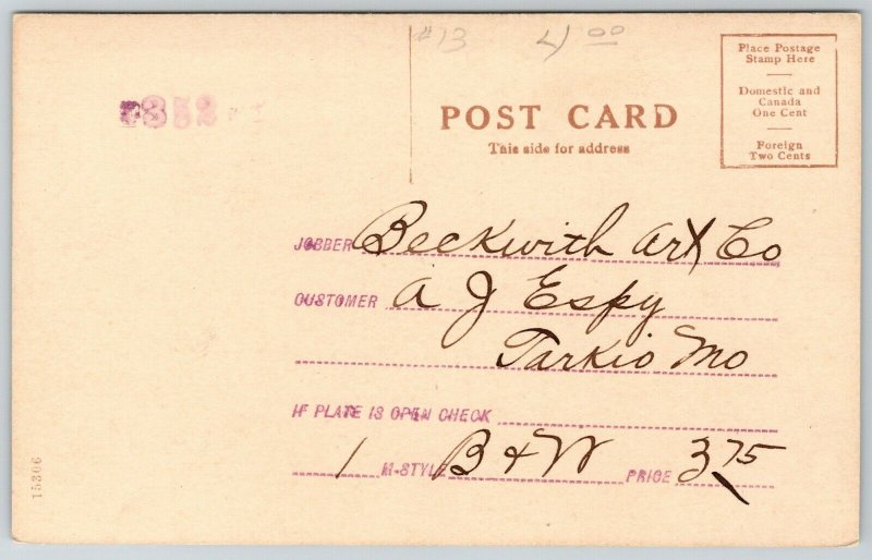 Tarkio Missouri~Bird Hole Bell Tower~Kids Huddle Outside School~Carriage~c1908