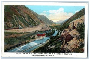 c1920's Ogden In Wasatch Mountains Union Pacific Weber Canyon Utah UT Postcard