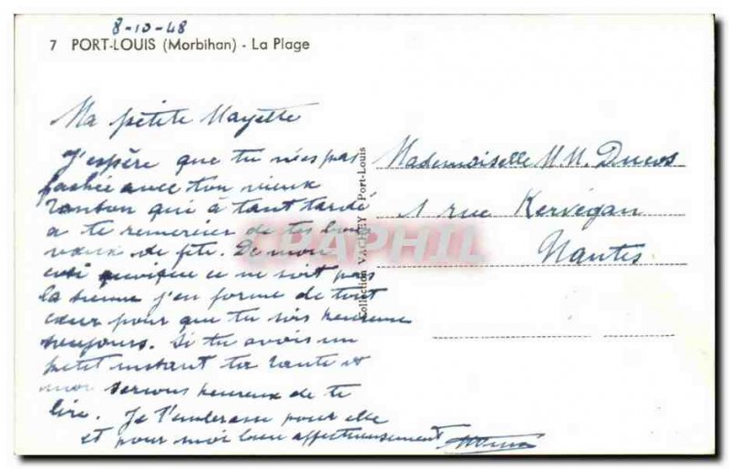 Modern Postcard Port Louis Beach