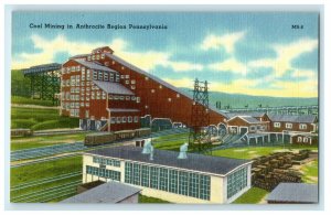 Coal Mining Anthracite Region Breaker Glen Lyon Pennsylvania Rotograph Postcard 