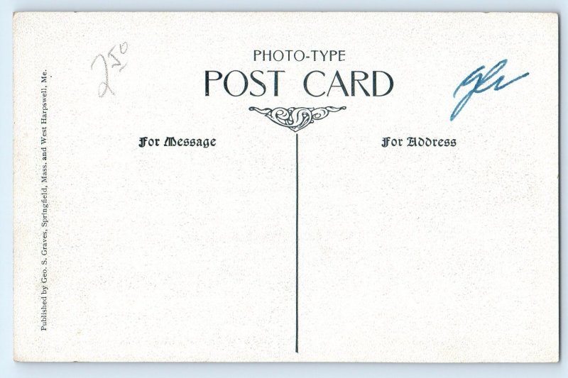 1940 Portland Maine Postcard Cape Elizabeth Cottage Casino Recreation Ground