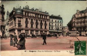 CPA ANGERS - Place du Ralliement - La Poste (296753)