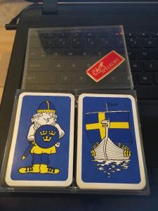 Obergs Spelkort Double Deck Playing Cards in plastic Case