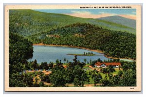 Sherando Lake Waynesboro Virginia VA UNP Linen Postcard N25