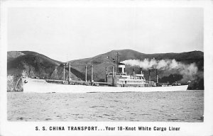 SS China Transport Los Angeles, San Francisco, Honolulu, Yokohoma, Manila SS ...