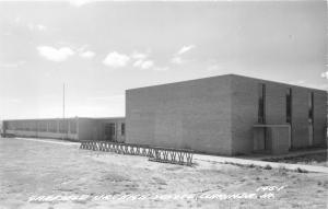 Clarinda Iowa~Garfield Junior High School~Bicycle Racks in Front~1961 RPPC