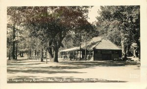 Postcard RPPC California San Diego Laguna Camp Resort grocery 1920s 23-10055