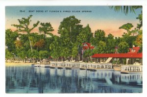 FL - Silver Springs. Glass Bottom Sightseeing Boats at Docks