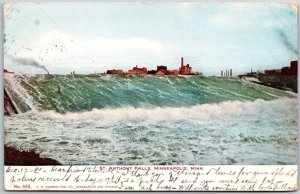 1906 Saint Anthony Falls Minneapolis Minnesota MN Posted Postcard