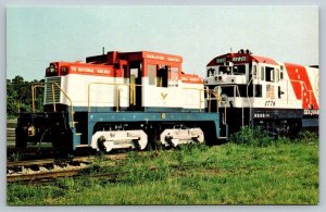 Charleston Chapter Historical 1776 Railway Railroad Train Locomotive  Postcard