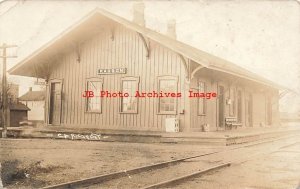 Depot, Minnesota, Kasson, RPPC, Chicago & North Western Railroad Train Station