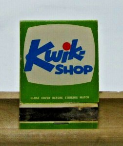 Kwik-Shop You Can Always Find It Quicker Vintage Matchbook Cover 