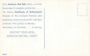  Indianapolis IN American Red Ball Tractor Trailer Postcard