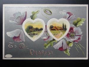 LOVE Poppy Postcard: TO MY DEAREST c1903 Old Postcard by Davidson's Bros U.S.