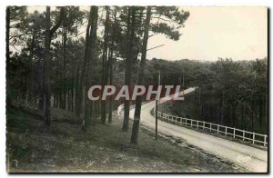 Postcard Old Carcans Gironde Beach Road to the Ocean