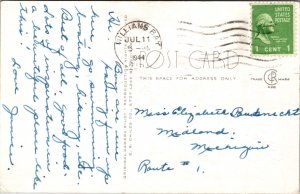 Postcard Hamill Hall Conference Point Camp on Lake Geneva Williams Bay Wisconsin