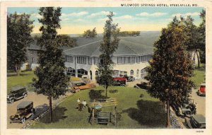 H36/ Steelville Missouri Postcard 1941 Wildwood Springs Hotel Building