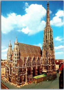 St. Stephen's Cathedral Vienna Austria Parish Church Postcard