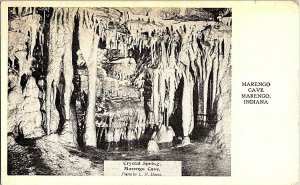 Marengo Cave Marengo Indiana Crystal Spring Vintage Postcard Standard View Card