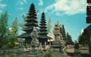 Vintage Postcard Pura Taman Ayun di Mengwi Bali's Most Beautiful Temples 