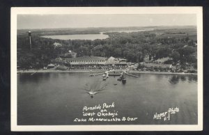 RPPC LAKE OKOBOJI ARNOLDS PARK IOWA MINNEWASHTA REAL PHOTO POSTCARD