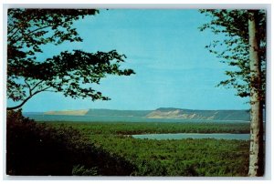 Scenic View Of Platte Lake From Warren Hill Road Michigan MI Vintage Postcard