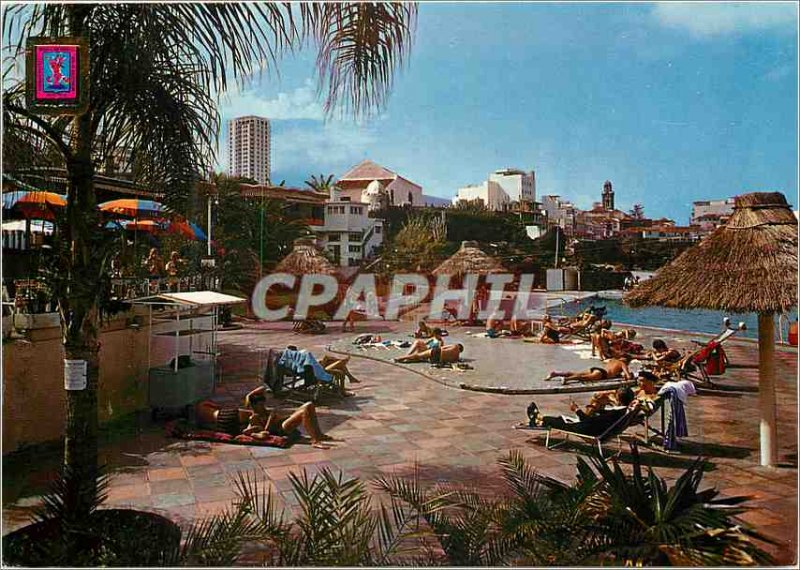 Postcard Modern Puero de la cruz placine lido San Telmo