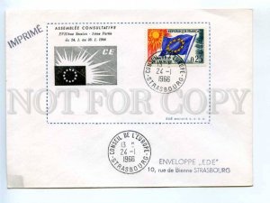 417962 FRANCE Council of Europe 1966 year Strasbourg European Parliament COVER