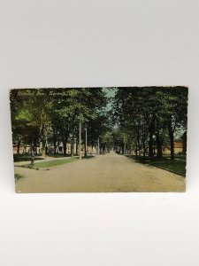 Postcard Benedict Avenue Norwalk Ohio 1912 Dirt Road Hand Colored Haskins 2831