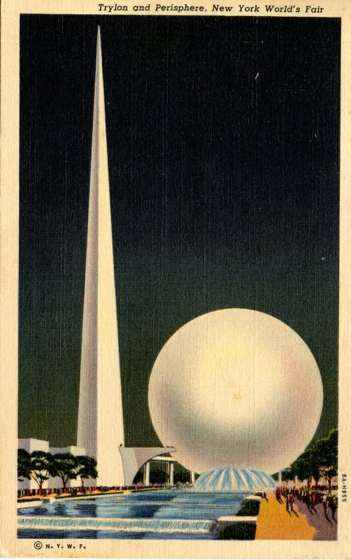 NY - New York World's Fair, 1939. Trylon & Perisphere