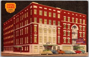 Hotel Cairo Illinois IL Modern Rooms Public Air-Conditioned Rooms Postcard