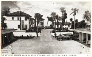 Vintage Postcard 1920's Boynton Seaside Villa So. Atlantic Ave. Daytona Beach FL