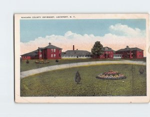 Postcard Niagara County Infirmary, Lockport, New York