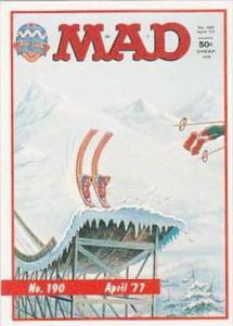 Lime Rock Trade Card Mad Magazine Cover Issue No 190 April 1977