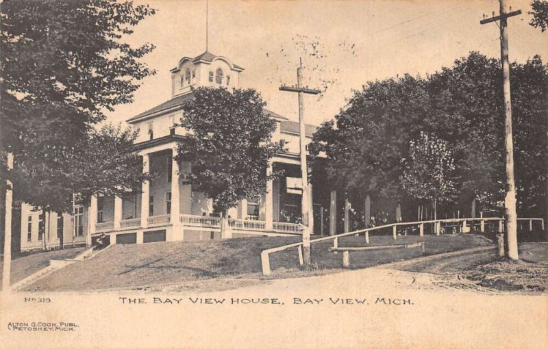 Bay View Michigan Bay View House Vintage Postcard AA65426