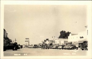 Wall SD Main St. 1940s Real Photo Postcard #2