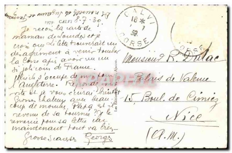 Old Postcard Calvi