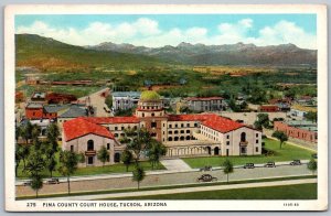 Tucson Arizona 1936 Postcard Pima County Court House