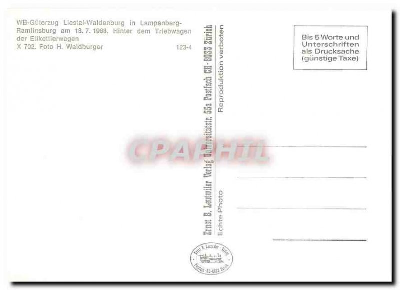 Postcard Modern WB G�terzug Liestal Waldenburg in Lampenberg Ramlinsburg Tr...