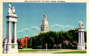 Denver, Colorado - The Sullivan Gate at the City Park - in the 1940s