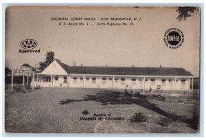 1973 Colonial Court Motel New Brunswick NJ Sandown NH Vintage Postcard