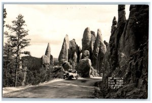 c1940's The Devil's Pipe Organ Black Hills SD Rise Studio RPPC Photo Postcard