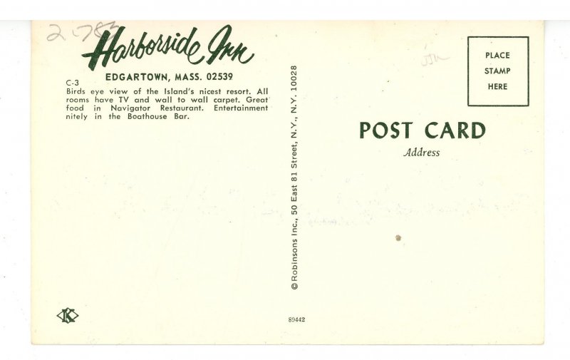 MA - Martha's Vineyard, Edgartown. Harborside Inn