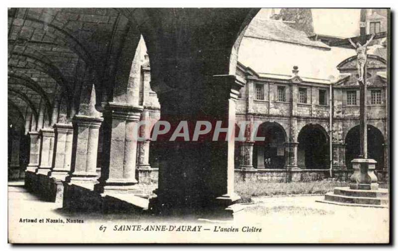 Old Postcard Saint Anne D & # 39Auray L & # 39ancien cloister