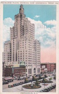 Rhode Island Providence Exchange Place Showing New Industrial Trust Company 1931