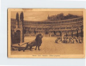 Postcard Circo Massimo Ultima Pregheira Rome Italy