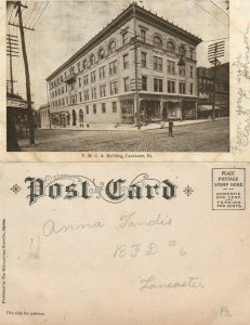 LANCASTER PA Y.M.C.A. BUILDING ANTIQUE POSTCARD