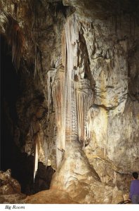 Vintage Postcard Big Room Rock Formation Carlsbad Caverns National Park NM